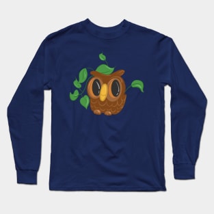 Kitch owl flower pot Long Sleeve T-Shirt